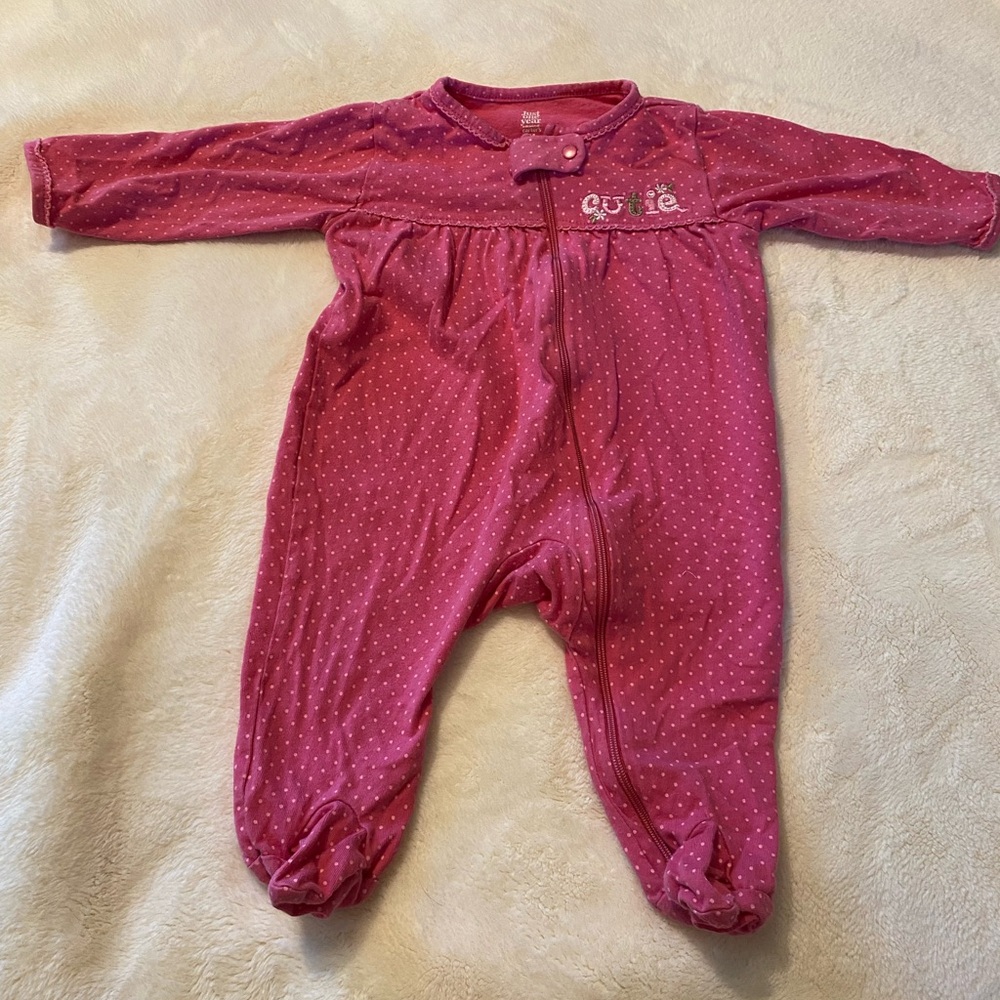 Baby girl footie sleeper size 3-6M